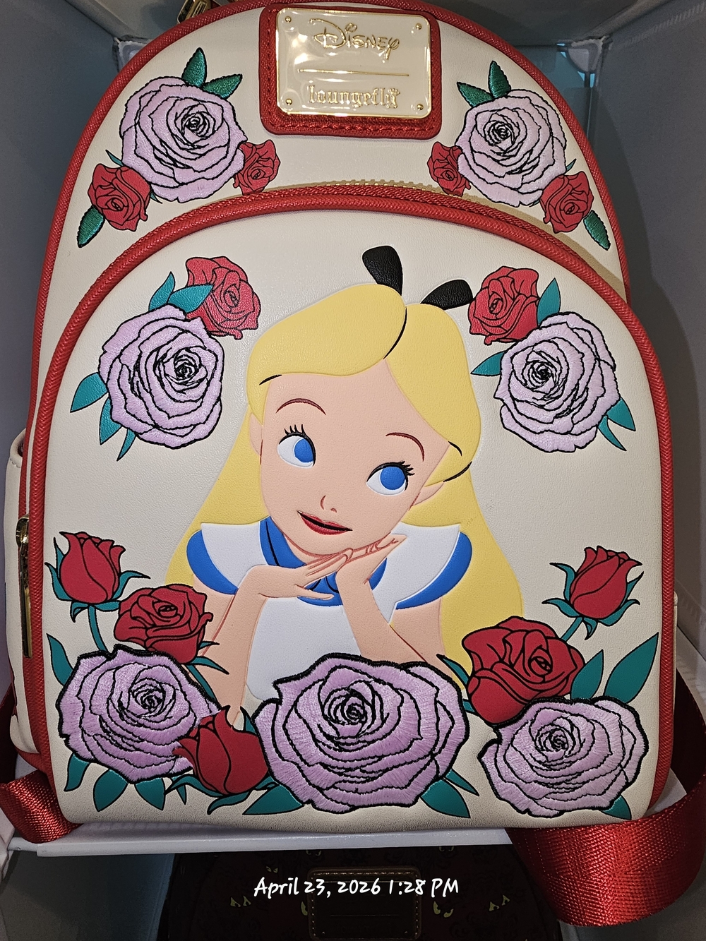 Loungefly Disney Alice in Wonderland Color Changing Roses Mini Backpack